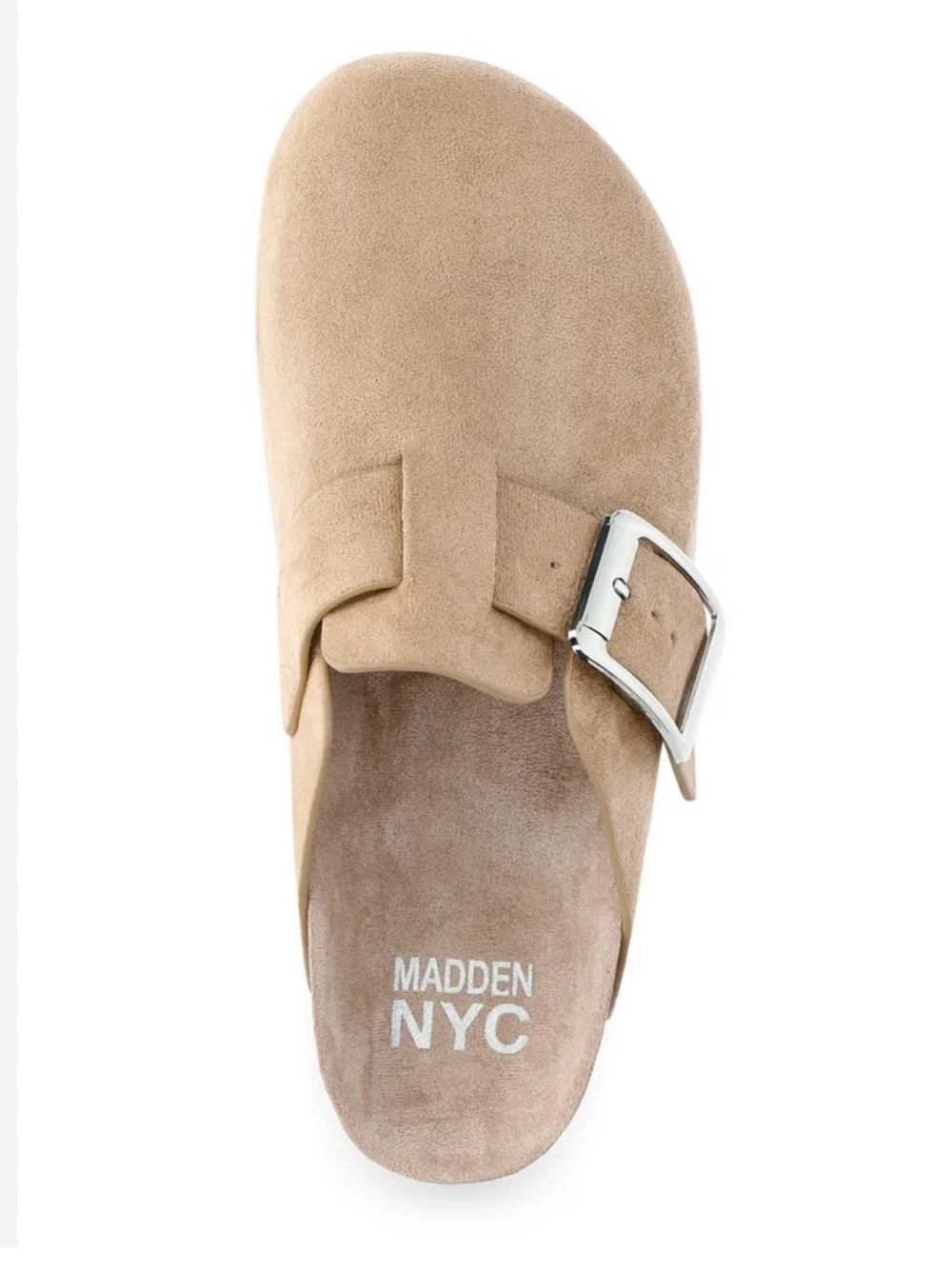 ❤️Madden NYC Women's Tan Suede Buckle Platform Clogs. New 
Size 10